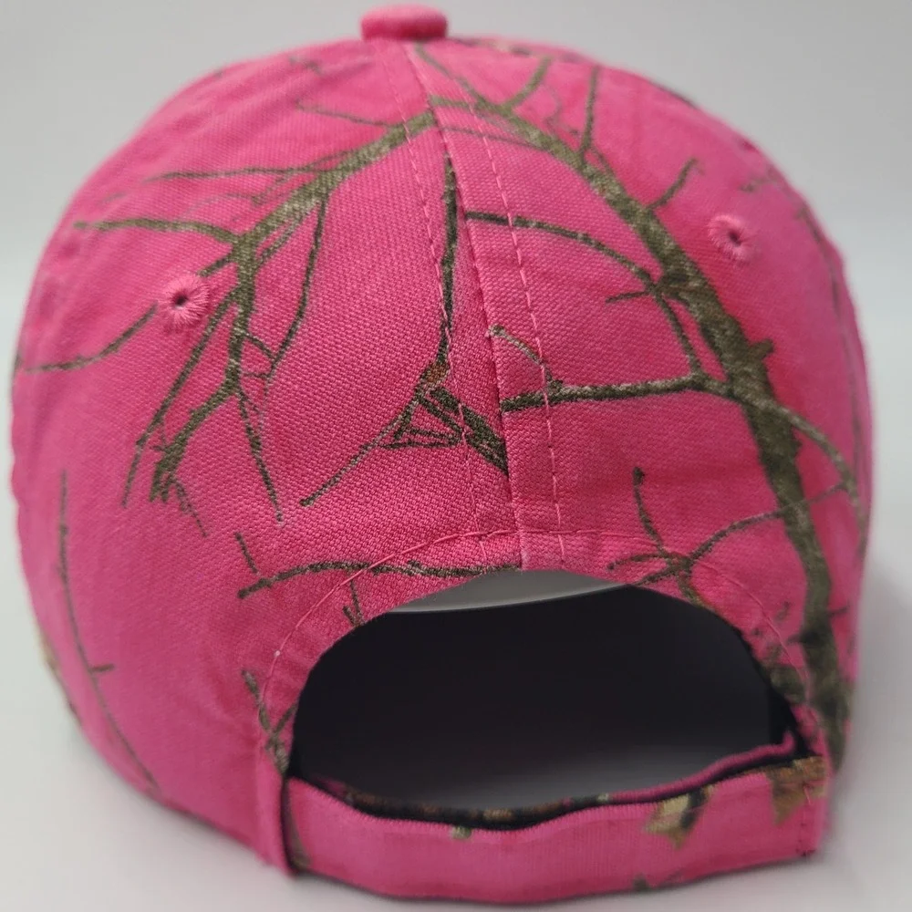Women Mossy Oak Hat Adjustable Pink Camo‎ Hunt Fish Outdoors Tree Branch Print